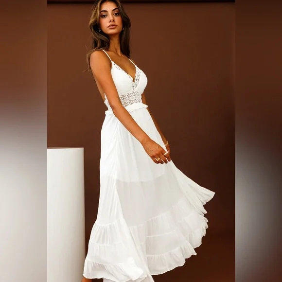 Crochet Maxi Dress (NWOT) - Picture 5 of 5